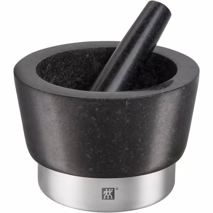 Молотрий з товкачем ZWILLING Spices, 10 см, граніт, чорний