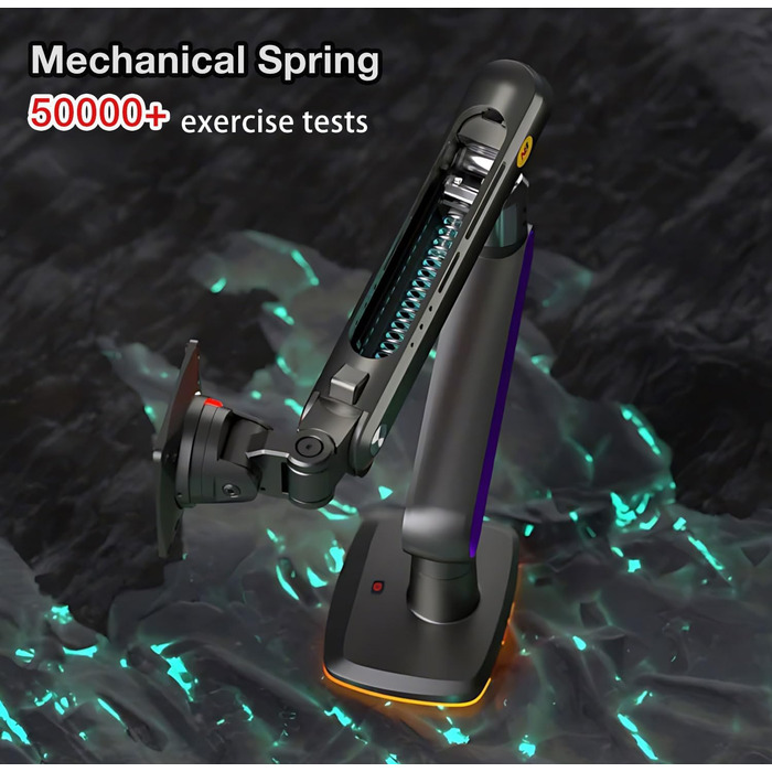 Кріплення для монітора 32-60 дюймів Ultrawide, для моніторів 34/49/57 дюймів, вантажопідйомність до 20 кг, кріплення C-Clamp та Grommet, VESA 75/100 мм (фіолетовий)