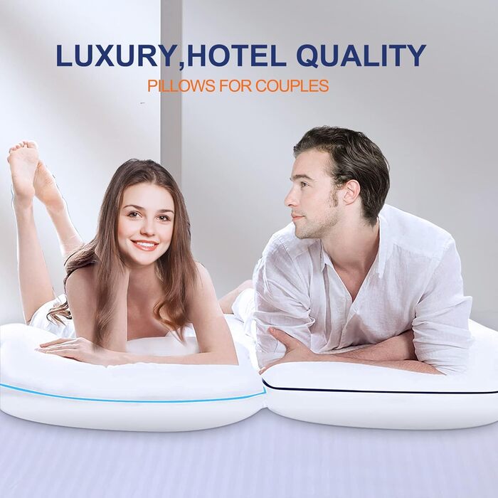 Flanhorest Cooling Pillow for Hot Sleepers – for Side and Back Sleepers – Adjustable Queen Bed Pillow – Shredded