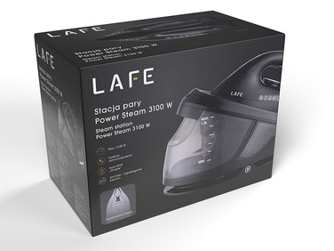 Парогенератор Lafe Power Steam 3100 Вт, праска з керамічною підошвою, резервуар 1,5 л