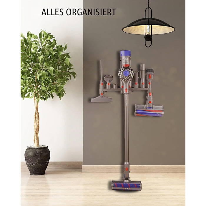 Універсальний тримач для пилососа Dyson Gen5 G5 V15 V12 V11 V10 V8 V7 Detect/Cyclone/Absolute/Torque Drive – настінний органайзер