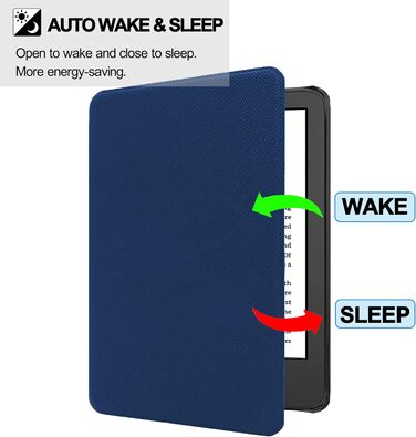 Чохол TOKILO для Kindle 6 (11-го покоління 2024/2022), м'який чохол з PU-шкіри з авто-ввімкненням/вимиканням, сумісний лише з Kindle 6