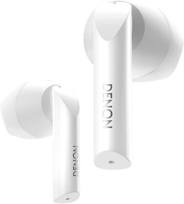 Бездротові навушники Denon AH-C500W - білі, Bluetooth, з мікрофоном, водостійкі