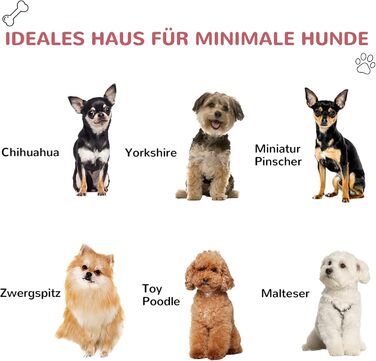 Будка для собак PawHut Outdoor - вулиця, для маленьких собак, червоно-сіра, 59x75x66 см