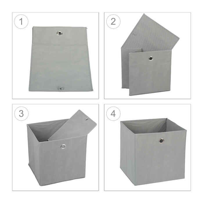 Relaxdays Fabric Storage Boxes - Set of 2