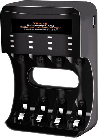 Зарядний пристрій для акумуляторів AA/AAA 8 слотів - універсальний, інтелектуальний зарядний пристрій для NI-MH/NI-CD акумуляторів