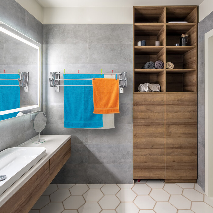 Relaxdays Clothes Rail Wall Mount