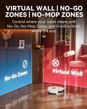 Робот-пилосос Tesvor S8MAX 3-в-1 з функцією миття підлоги, 8000Pa, LiDAR-навігація, 240 хвилин роботи, керування через додаток/Alexa, самостійна вивантаження сміття, 2.5L, для великих приміщень та домогосподарств з тваринами