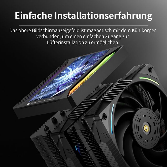 Кулер для процесора Thermalright Peerless Assassin 120 VISION MAX ARGB Black, 2 вентилятори TL-K12 PWM, 5