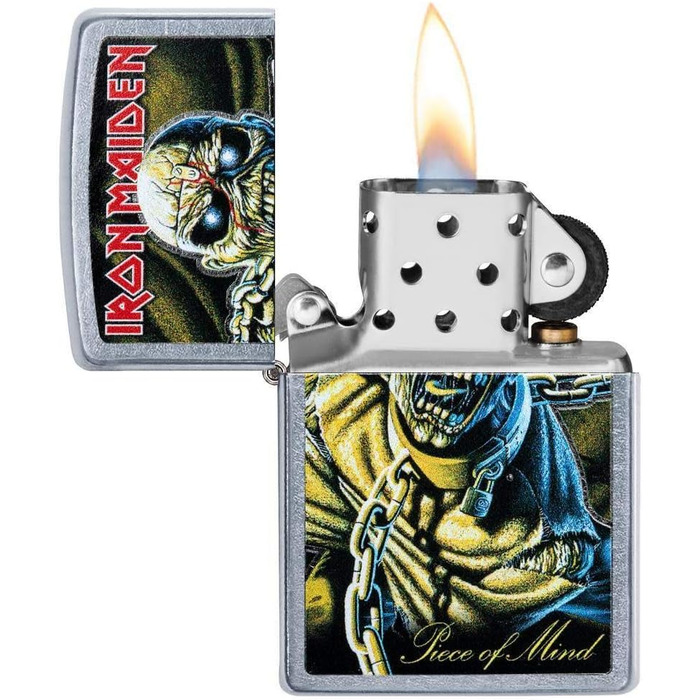 Запальничка Zippo Iron Maiden унісекс, хромована, штормова