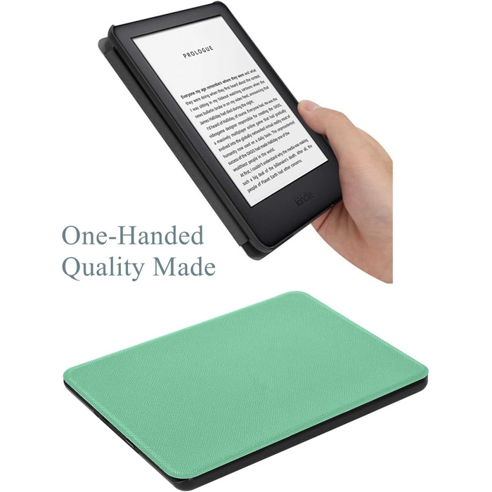 Чохол для Kindle Paperwhite (7/6/5 Gen, 12th Gen, Colorsoft 2024) - Зручний, неслизький, Mint Green