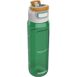 Kambukka Water Bottle - ELTON Model - 500/750/ - Water Bottle - dirt and odor resistant - shockproof - dishwasher safe - easy to clean - Milliliter markings (Olive Green 2.0, 1000 ml)