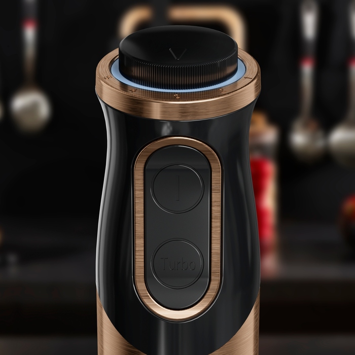 Ручний блендер Tefal HB656G10, 1000 Вт, чорний