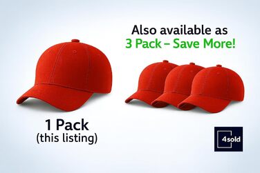 Кепка бейсболка 4sold, бавовна, унісекс, червона, регульована, легка, дихаюча
