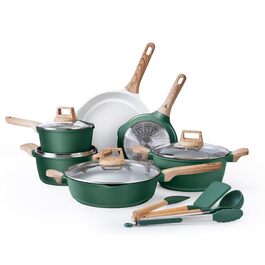 Набір посуду Country Kitchen, 14 предметів, антипригарне покриття, алюміній, кремовий (шавлія) - каструлі, сковороди та аксесуари