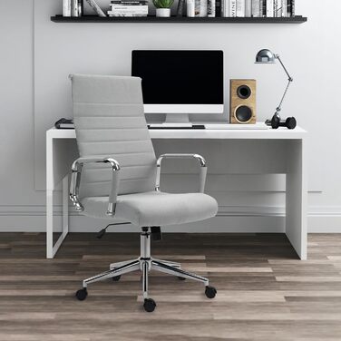 Офісне крісло SVITA Comfort: поворотне, для керівника, для офісу, сірий, тканина