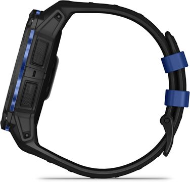 Розумний годинник Garmin Instinct 3 AMOLED: GPS, Multisport, 1.3' дисплей, до 24 днів роботи, 80+ спортивних функцій, здоров'я, LED ліхтарик (50мм, Чорний-Синій/Чорний)