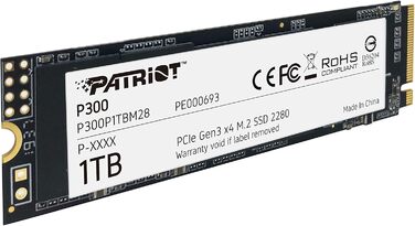 SSD Patriot P300 M.2 PCIe Gen 3x4 1 TB - швидкий накопичувач