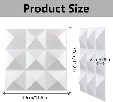 3D стінові панелі ПВХ чорні, декоративні панелі для стін та стелі, геймерські панелі для вітальні та спальні, 2 шт (7)