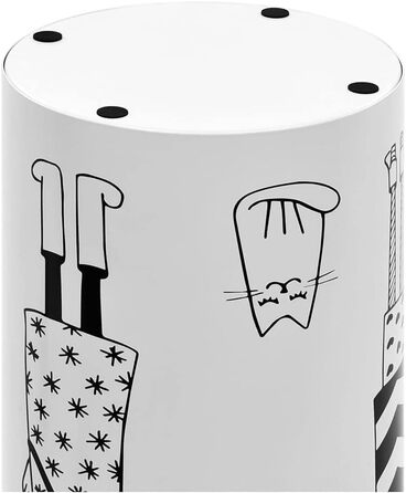 Підставка для парасольки жіночого дизайну, сталь, білий, від vidaXL