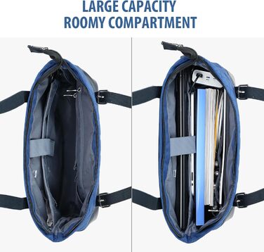 Сумка для ноутбука KROSER жіноча чорна елегантна 15.6