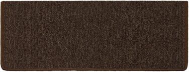 Сходинкові килимки Casa Pura London, 15 шт., 11 кольорів, антиковзаючі, міцна фіксація, кутова рейка, темно-коричневий