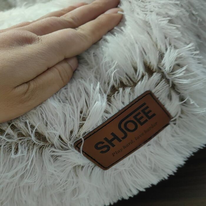 М'яке ліжко для собак та котів у вигляді ведмежих лапок, діаметр 50 см, теплий затишний сон для маленьких та середніх собак/котів/кроликів, легко миється