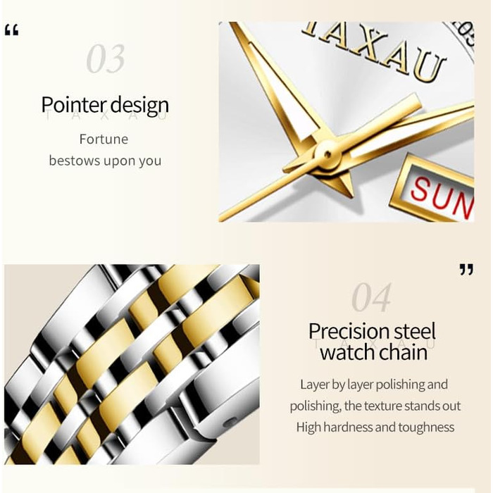 Жіночі годинники з арабськими цифрами, маленьке циферблат, Easy Read, дата, з нержавіючої сталі, водонепроникні, Reloj para Mujer (8102g)