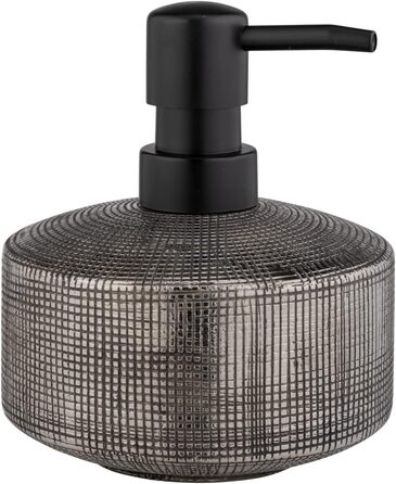 Дозатор для мила WENKO Rivara, керамічний, 400 мл, сріблястий