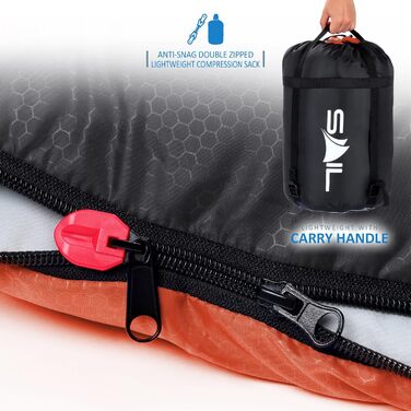 Спальний мішок SAIL Schlafsack One Оранжевий - 4 сезонний