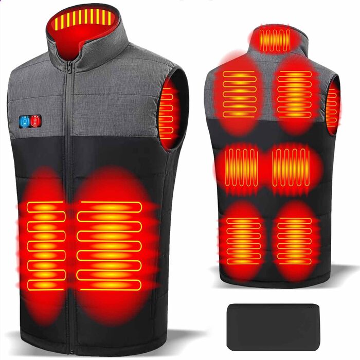 Обогревна жилетка з Powerbank L, чоловіча/жіноча, жилетка з підігрівом, тепла куртка з акумулятором