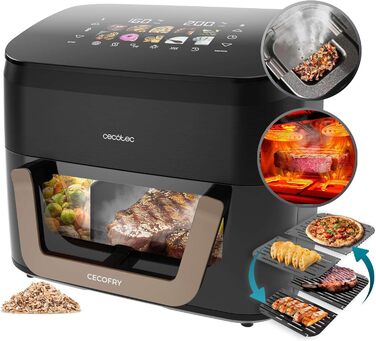 Фритюрниця Cecotec CecoFry Advance Double 9л: цифрова, без масла, з подвійними кошиками та технологією PerfectCook