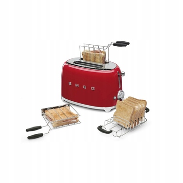 Тостер Smeg TSF01RDEU, червоний, 950 Вт