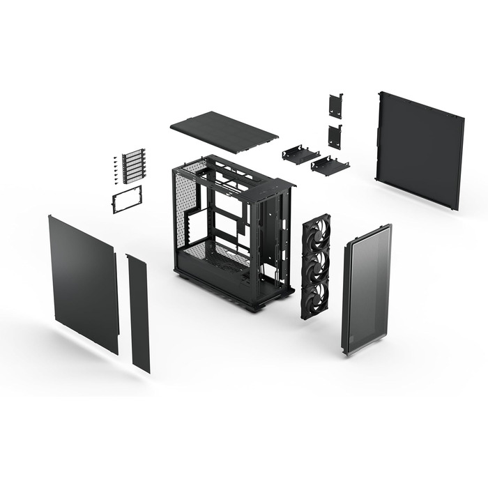 Корпус для ПК Fractal Design Meshify 2 White: Прозора бічна панель з загартованого скла, Mesh-панель, 3 вентилятори Momentum, підтримка ATX/mATX/ITX