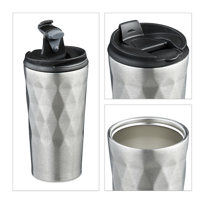 Relaxdays Stainless Steel Thermobecher 350ml