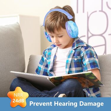 Навушники для захисту від шуму ProCase для дітей, NRR 24dB, складаються, регульовані, з захистом від шуму (Frozen)