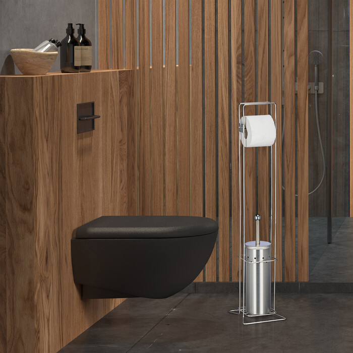Relaxdays Toilet Set Stainless Steel