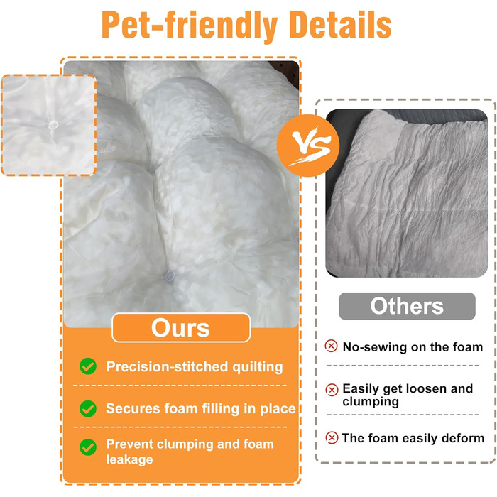 Крісло-ліжко для собак BingoPaw: м'яке, велике, водонепроникне, знімне, неслизьке, для великих та середніх собак, сіре, 90x60x10 см