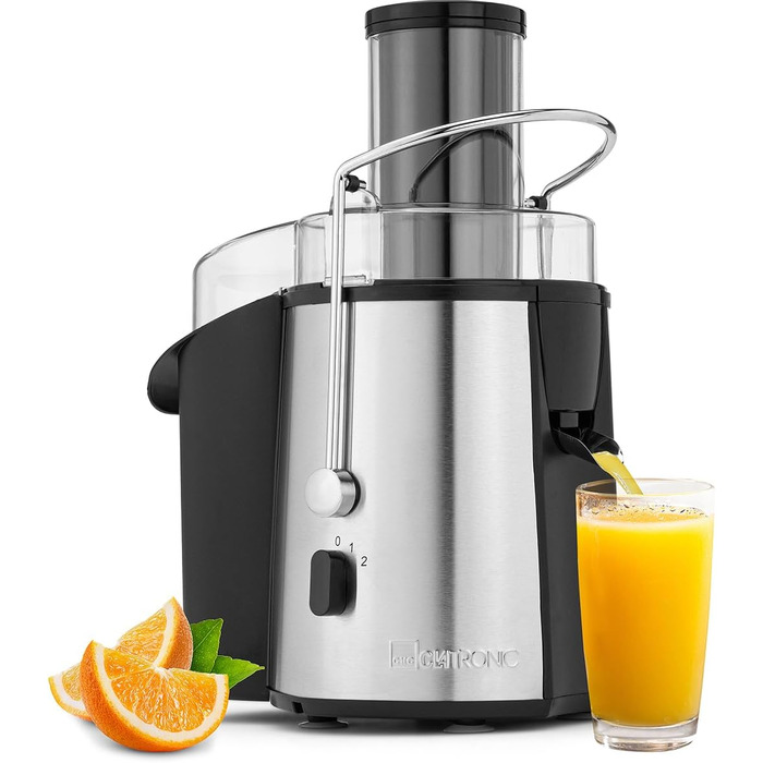 Електричний соковитискач Clatronic AE 3666: соковитискач для овочів та фруктів, Slow Juicer, 400W, зручна очистка, Tropfstopp