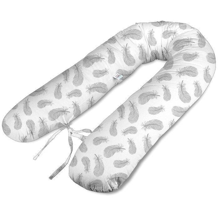 Подушка для вагітних Stillkissen XL 180 см, подушка для годування, подушка для сну на боці, ручної роботи, 100% сертифікована бавовна, безшумна ekmTRADE (19)