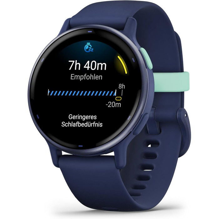 Розумний годинник Garmin Vivoactive 5 42mm GPS - капітанський синій/блакитний, AMOLED, 11 днів роботи, 30+ спортивні додатки, Garmin Pay