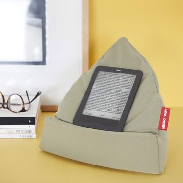 Подушка для планшета, смартфона і електронних книг Balvi Micro Puff зелена, знімний чохол, бавовна, поліестер