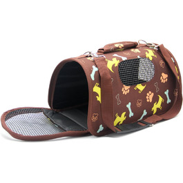 Транспортувальна сумка для тварин BPS, переноска для котів, 3 розміри S/M/L, коричнева (L), BPS-5638N