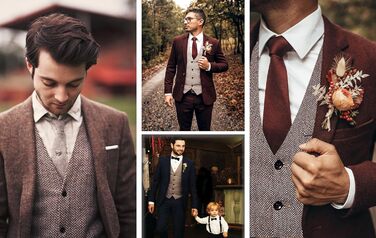 Жилет чоловічий RONGKI Showu з паєтками, слив фіт, для вечірки, весілля, елегантний костюмний жилет, стиль блейзера (L, візерунок 'єлочка/хакі3)