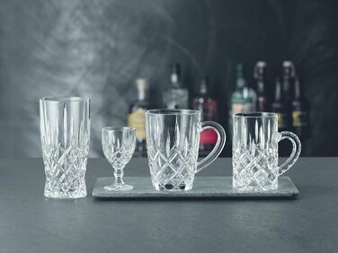 Nachtmann Liqueur Glasses Set 57 ml, 4 Pieces, Noblesse, 103748, Schnapps Glasses made of Crystal Glass, Shot Glasses Dishwasher Safe