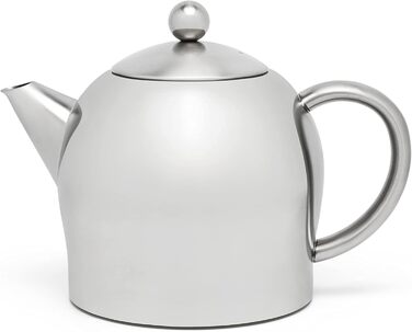 Bredemeijer small, round double-walled stainless steel teapot, 0.5 Liter