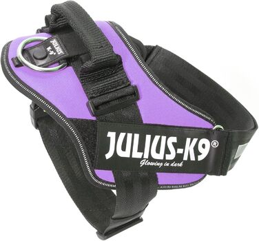 Шлейка Julius-K9 IDC Powergeschirr для собак з двома безкоштовними нашивками, розмір 0 (M), фіолетовий