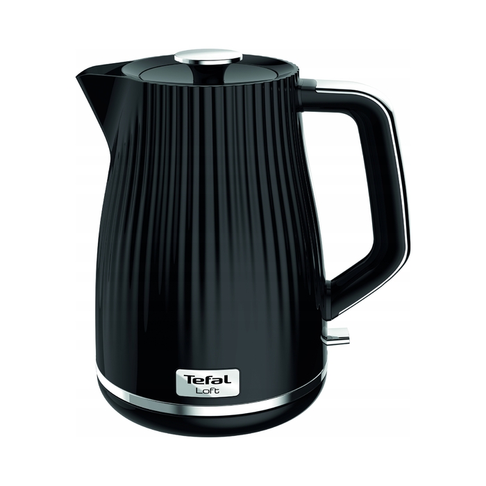 Електричний чайник Tefal Loft, 2400 Вт, 1,7 л, чорний