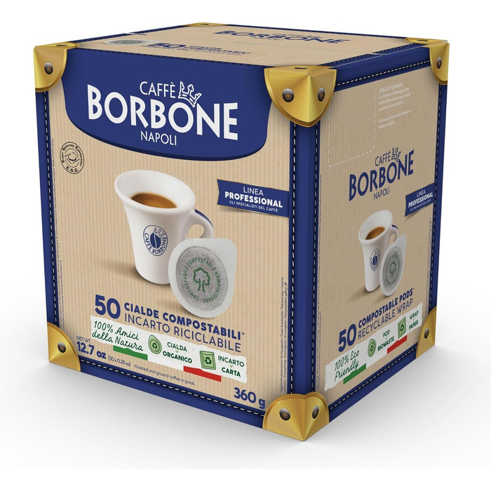 Кава в пружних подушках (pads) Caffé Borbone 4 x 50 шт, 44 мм: асорті (чорна, синя, червона, золота)
