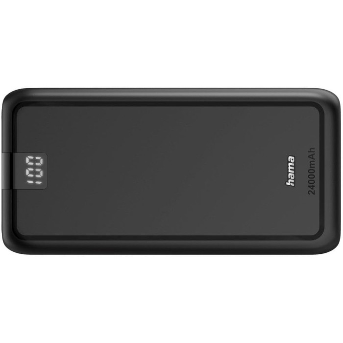 Powerbank Hama Performance 10 24000mAh: зовнішній акумулятор з USB-C та 2x USB-A, сертифікований Power Pack, для телефону, планшета, Bluetooth-колонки, портативний зарядний пристрій